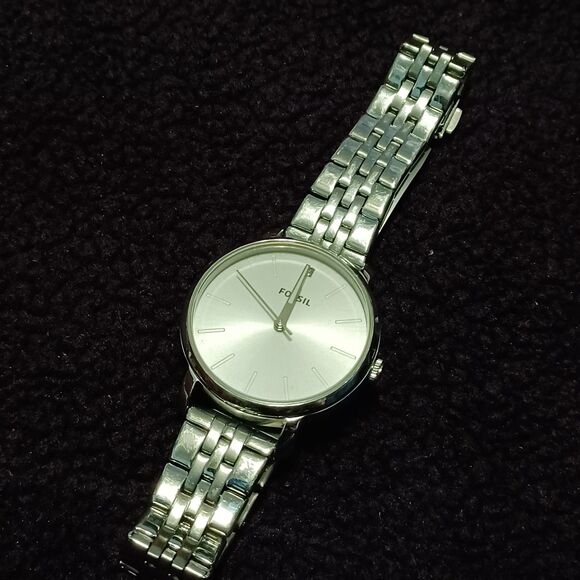 FOSSIL Lexie Luther BQ3568 Silver Watch - Picture 1 of 4